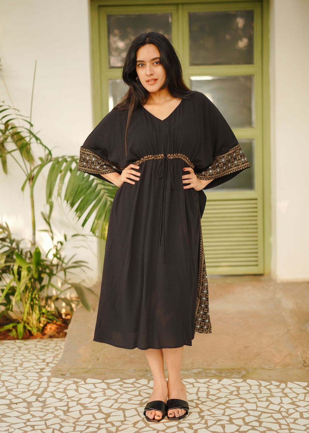 Regal Black Kaftan