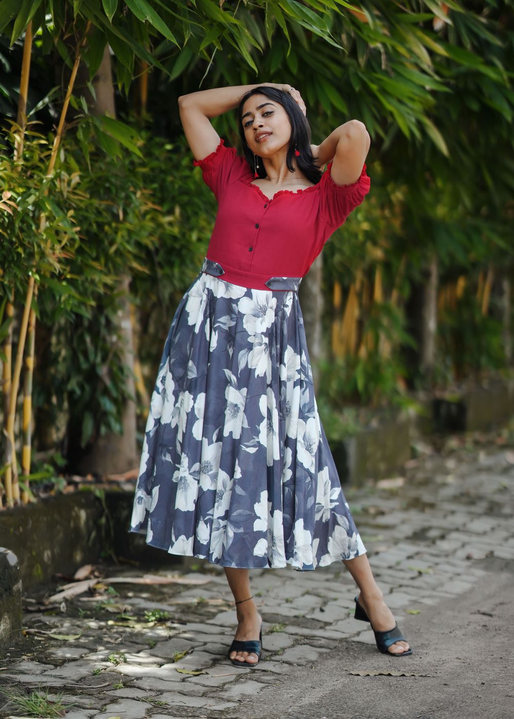 Crimson Flora Twirl