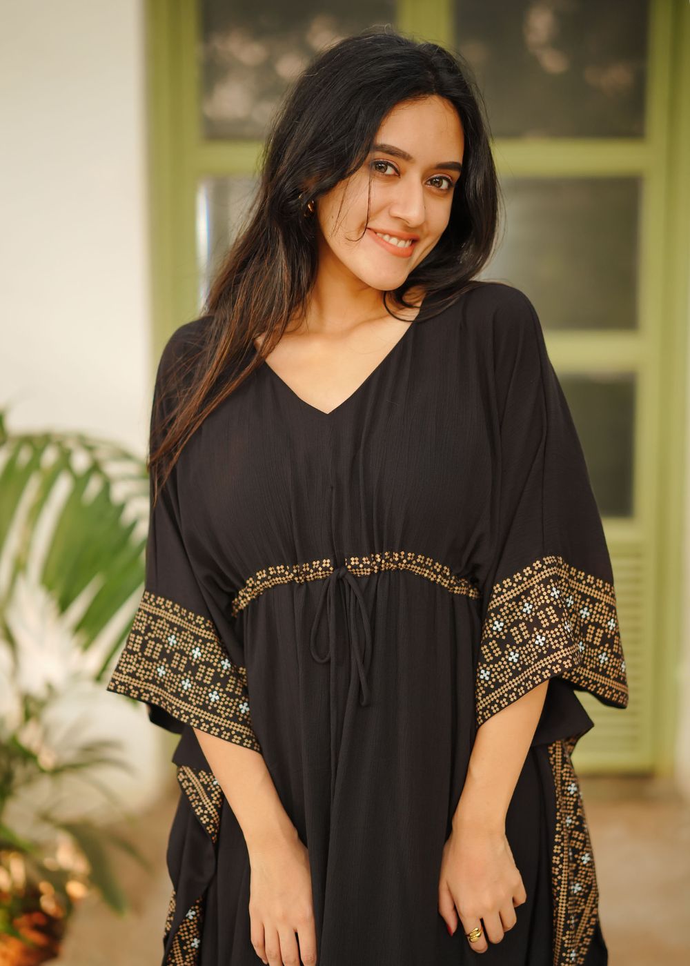 Regal Black Kaftan