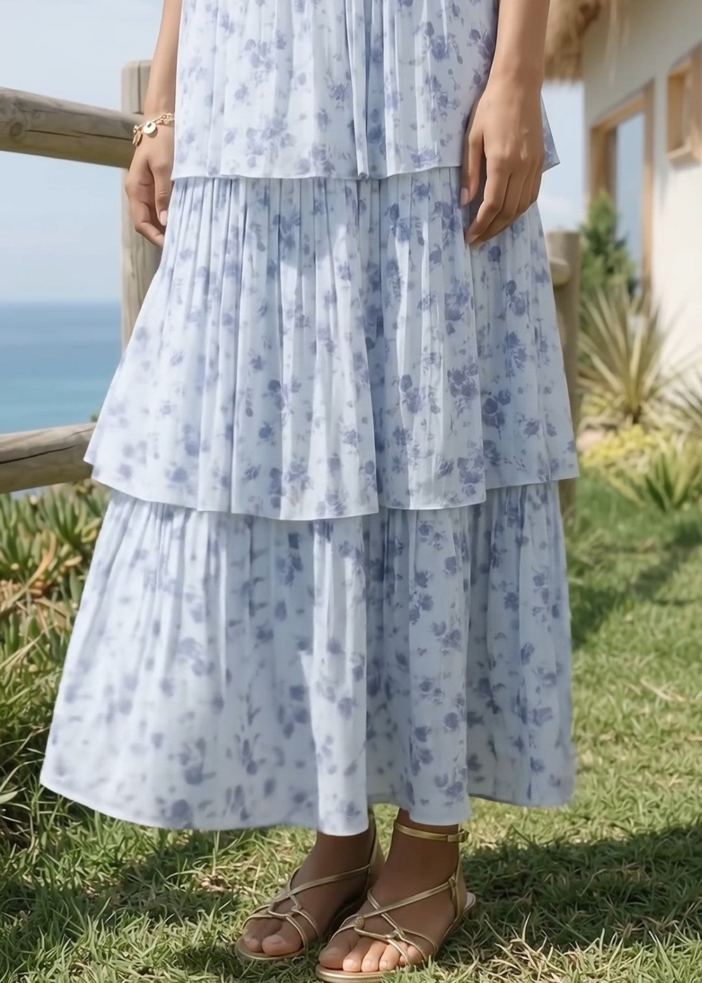Layered Bloom Dress