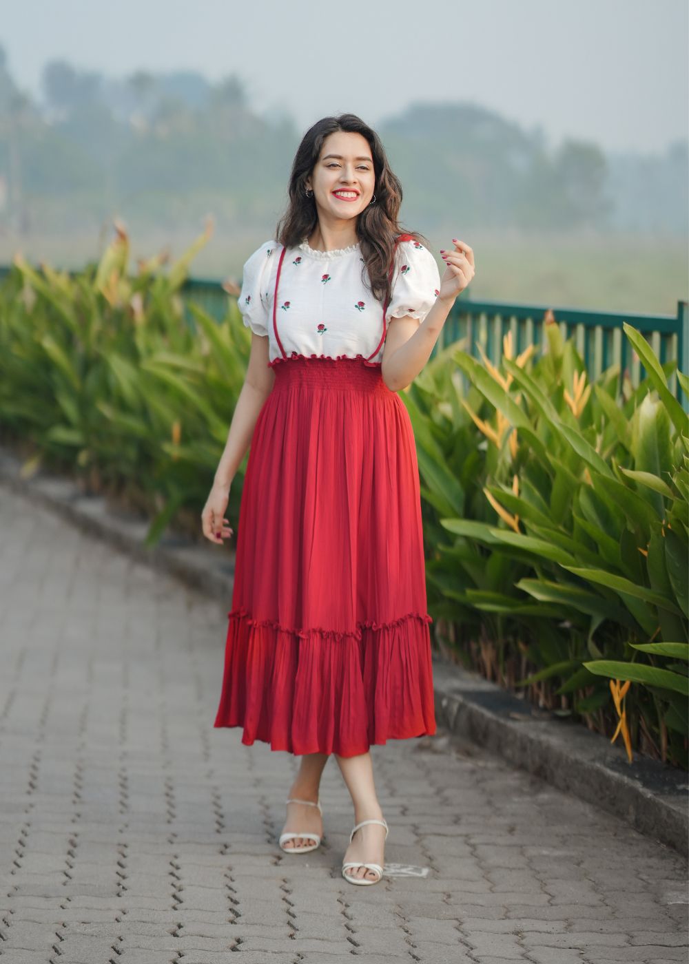Crimson Linen Grace