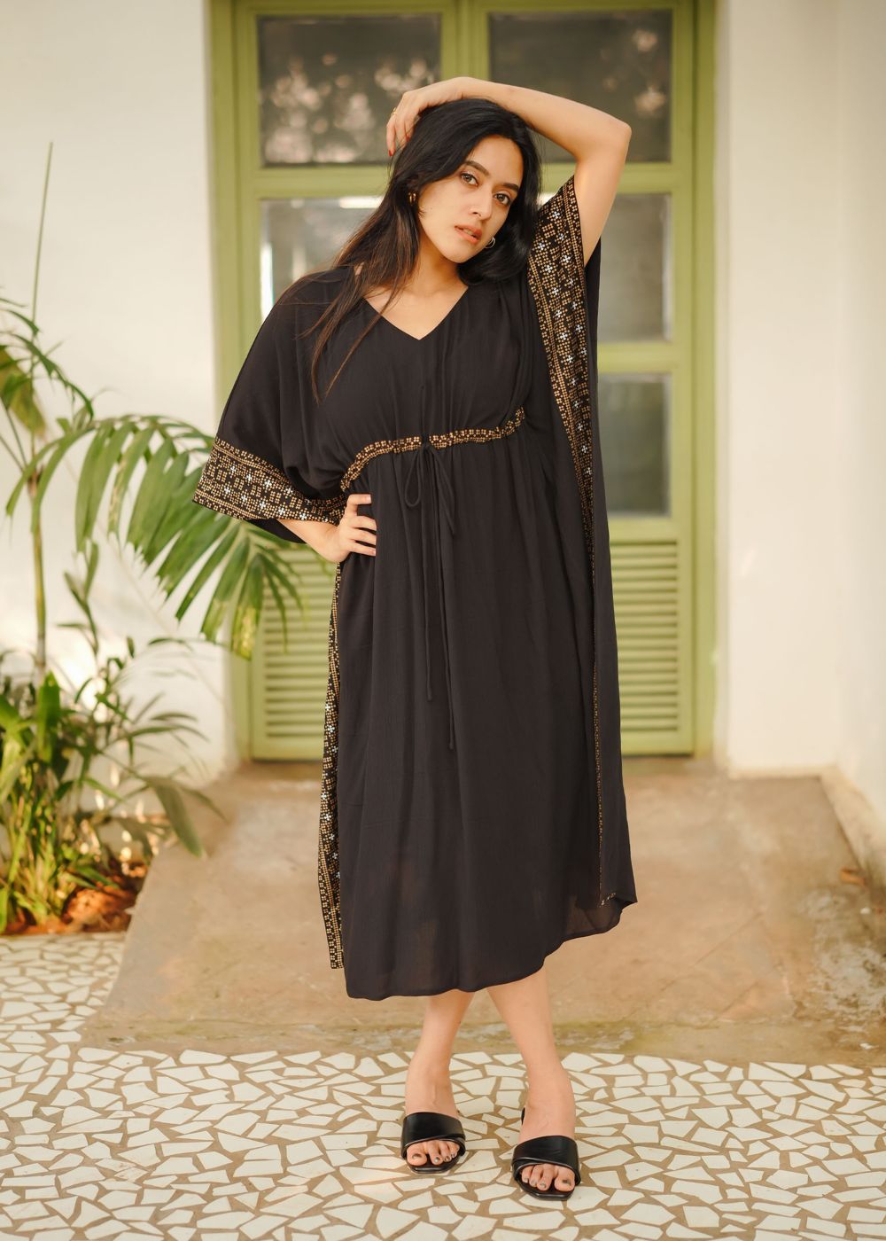 Regal Black Kaftan