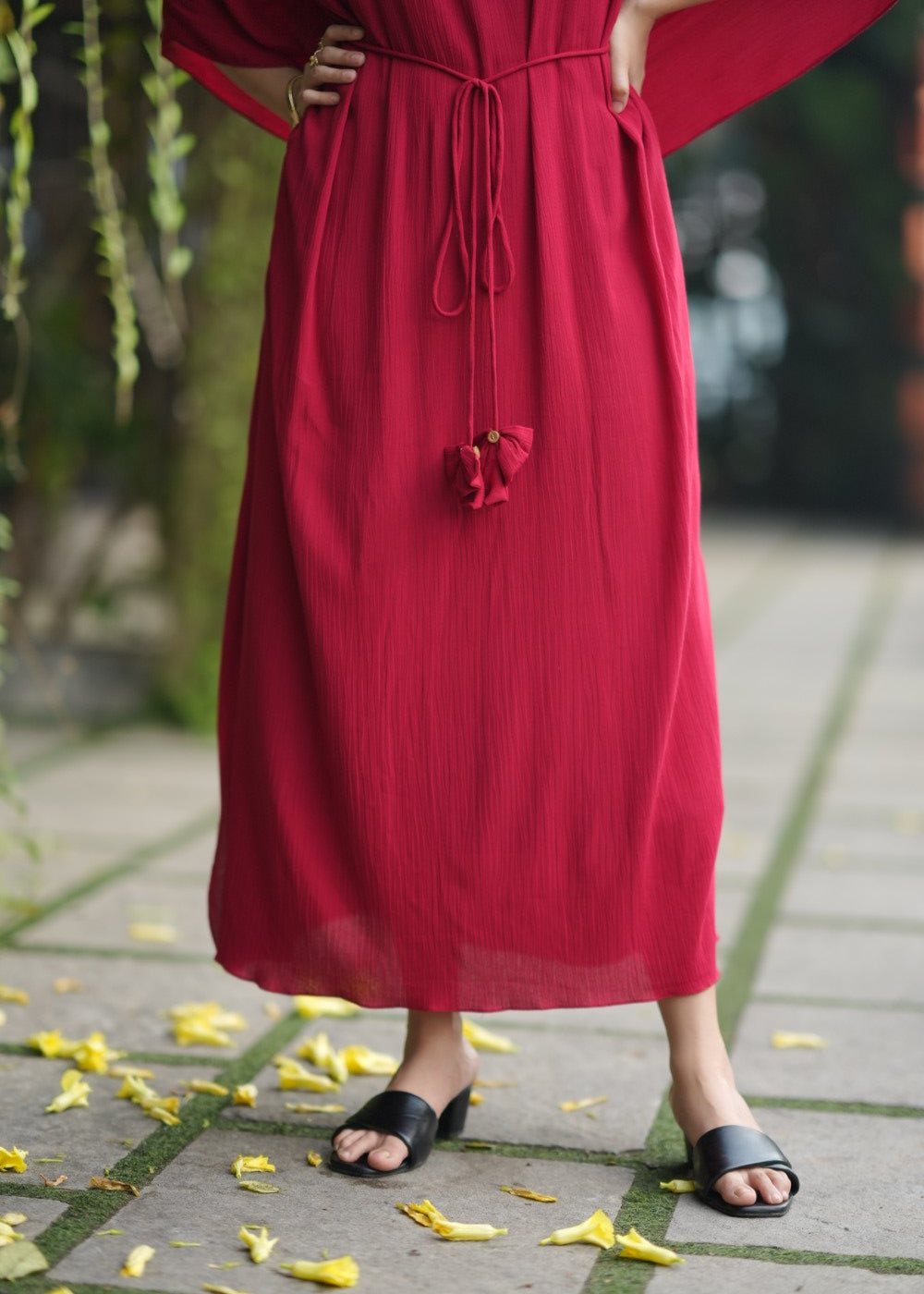 Scarlet Meadow Kaftan
