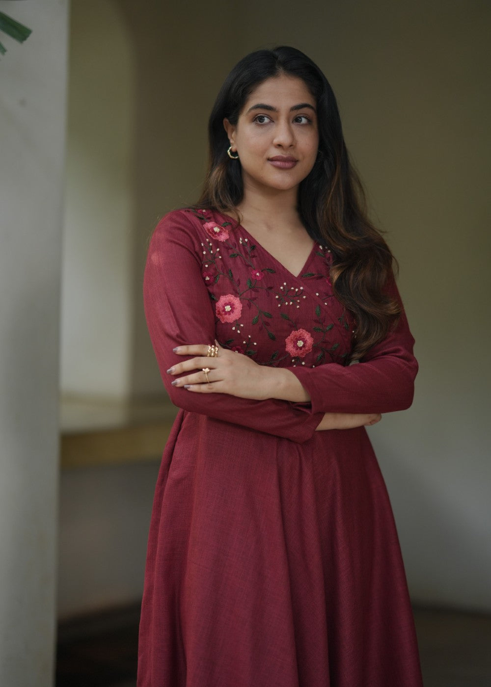 Linen Autumn Rose