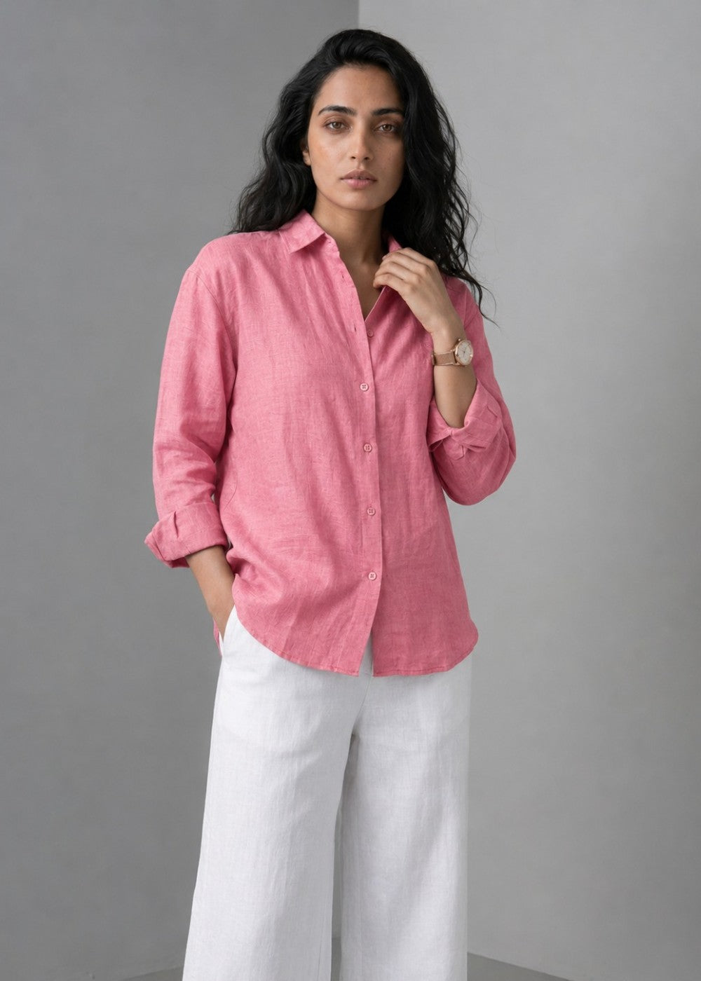 Linen Blush Shirt