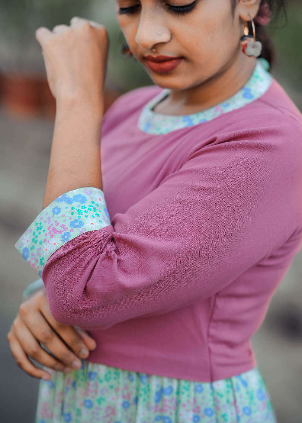 Pastel Floral Dress**