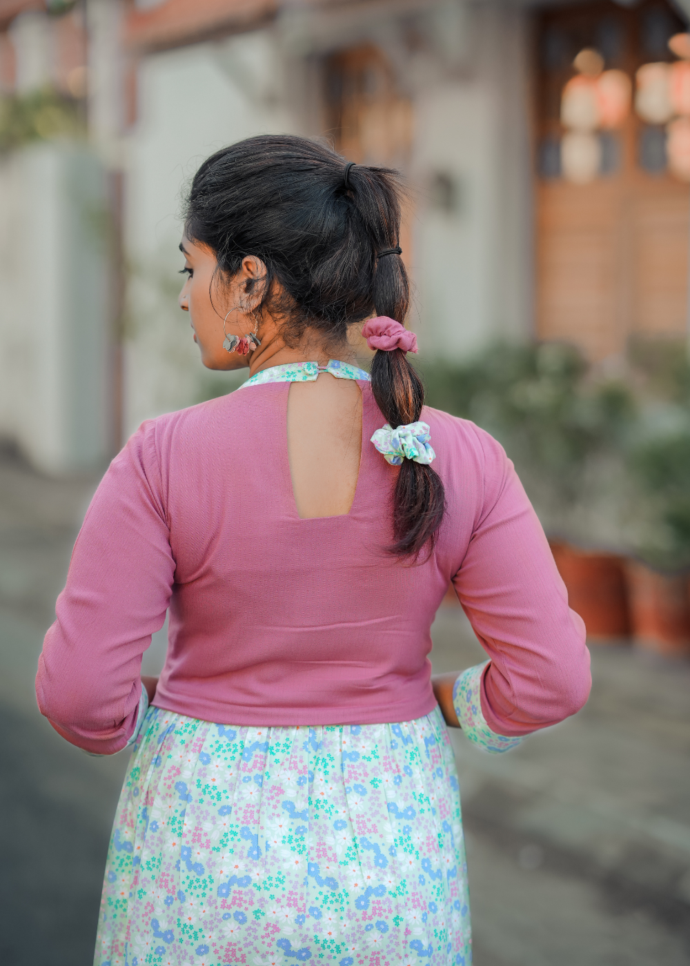 Pastel Floral Dress**