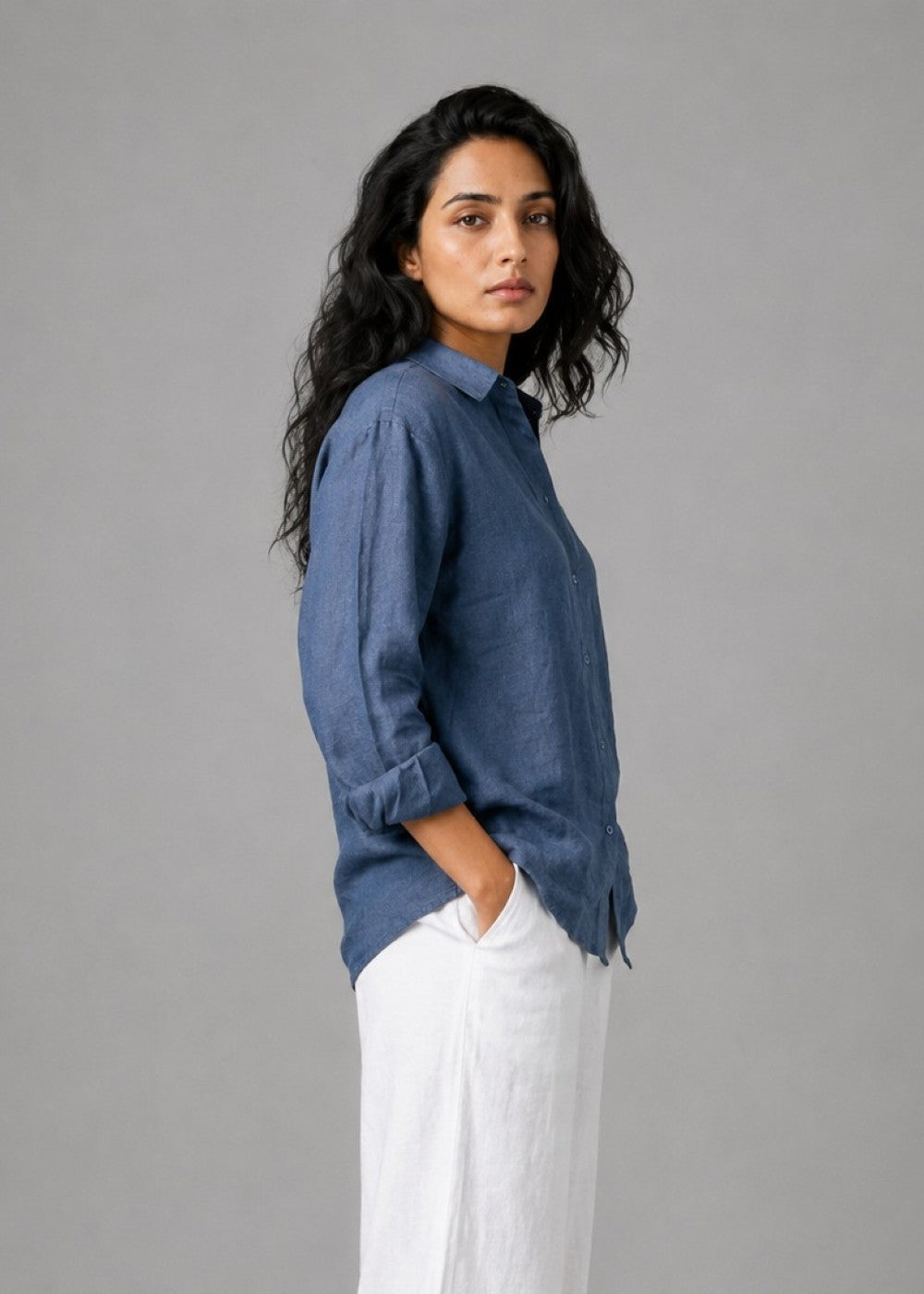 Linen Azure Shirt