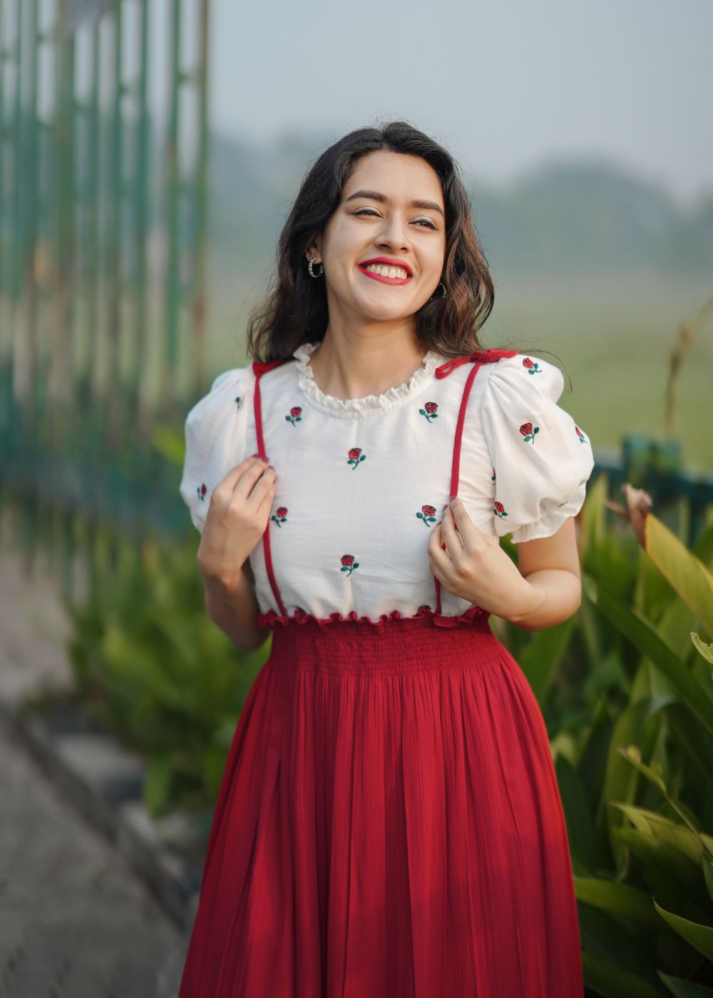 Crimson Linen Grace