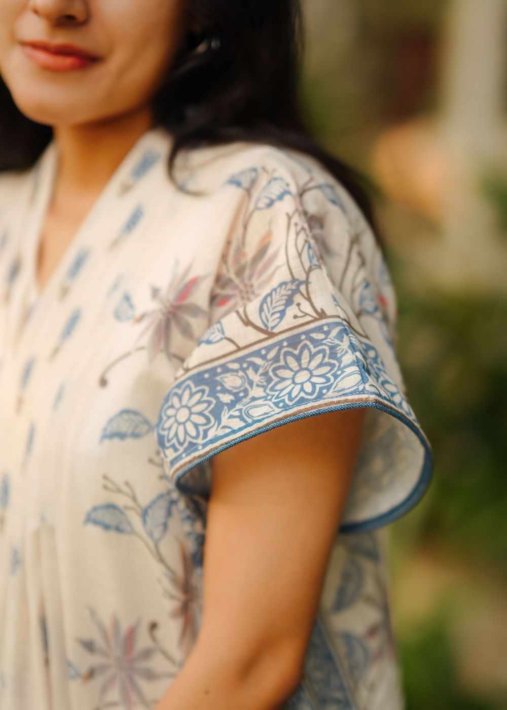 Flora Linen Kaftan