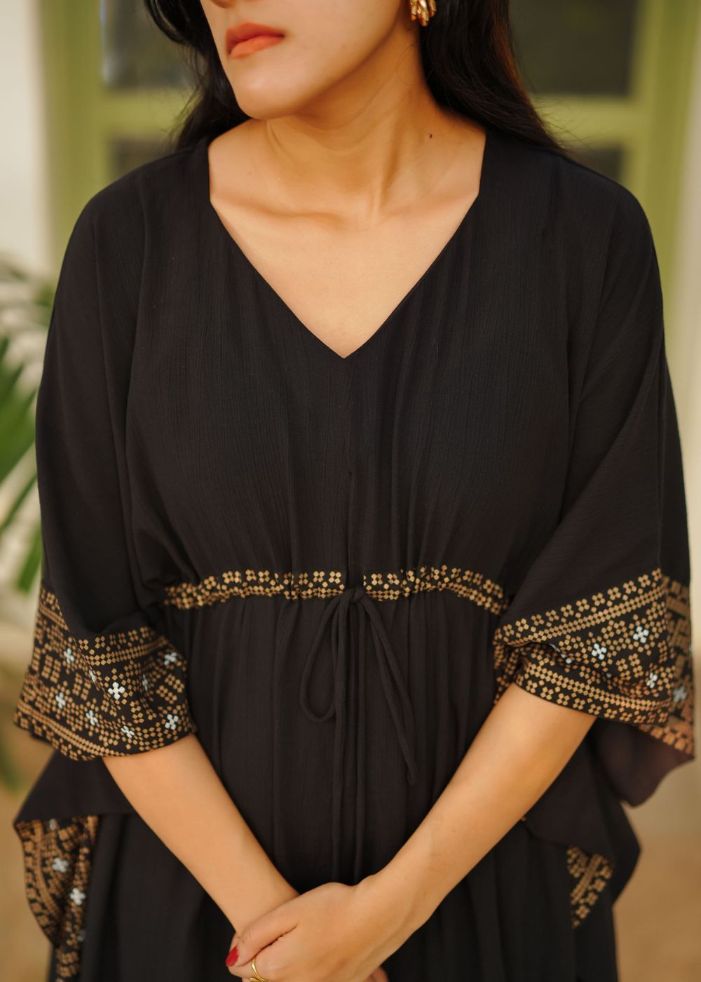 Regal Black Kaftan