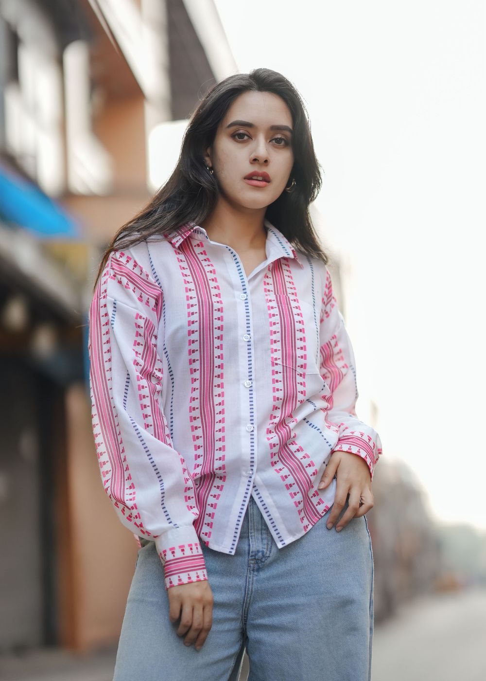 Pink Ikat Shirt