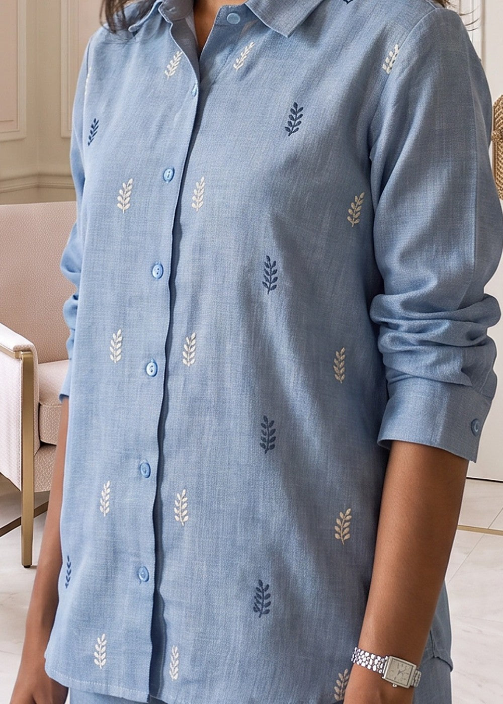 Linen Bluebell Shirt