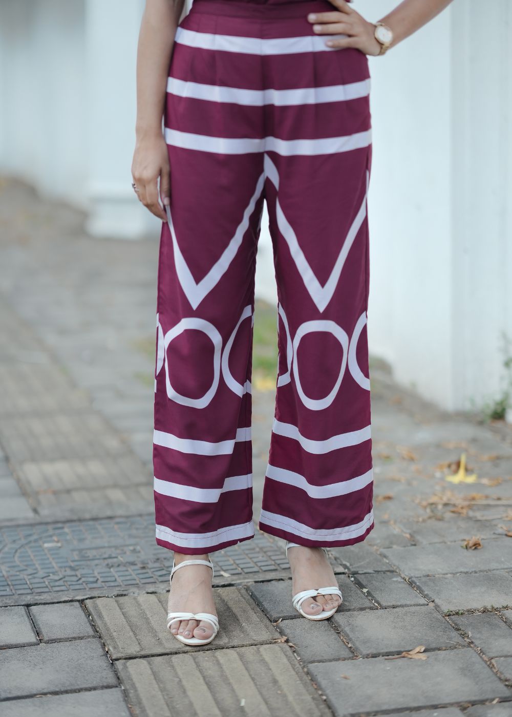 Burgundy Geometric