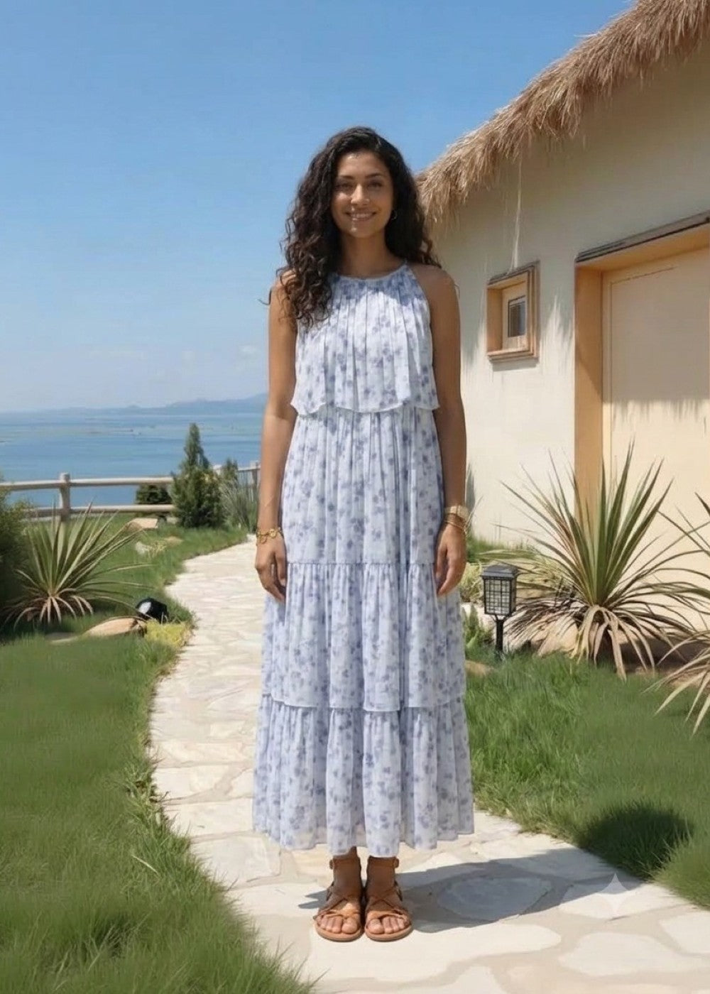 Layered Bloom Dress