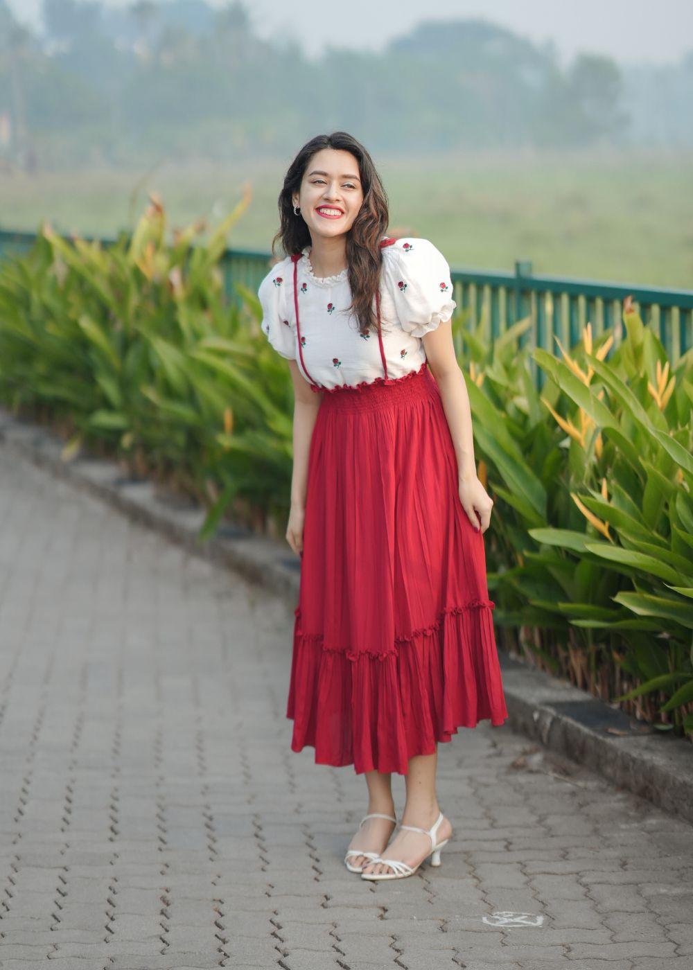 Crimson Linen Grace