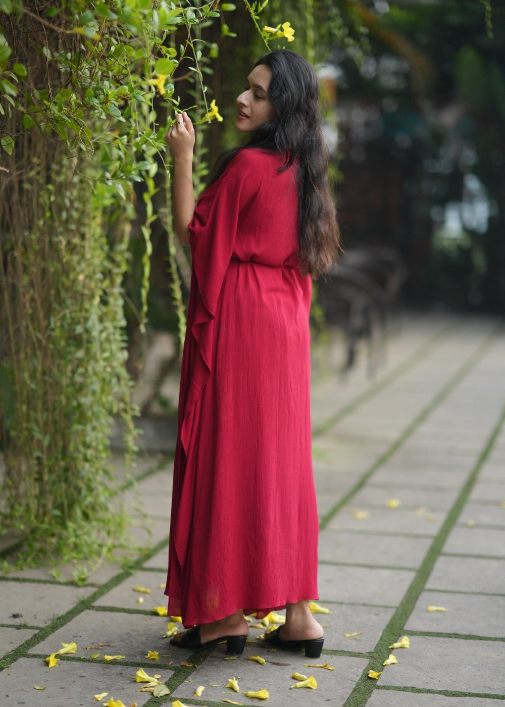 Scarlet Meadow Kaftan