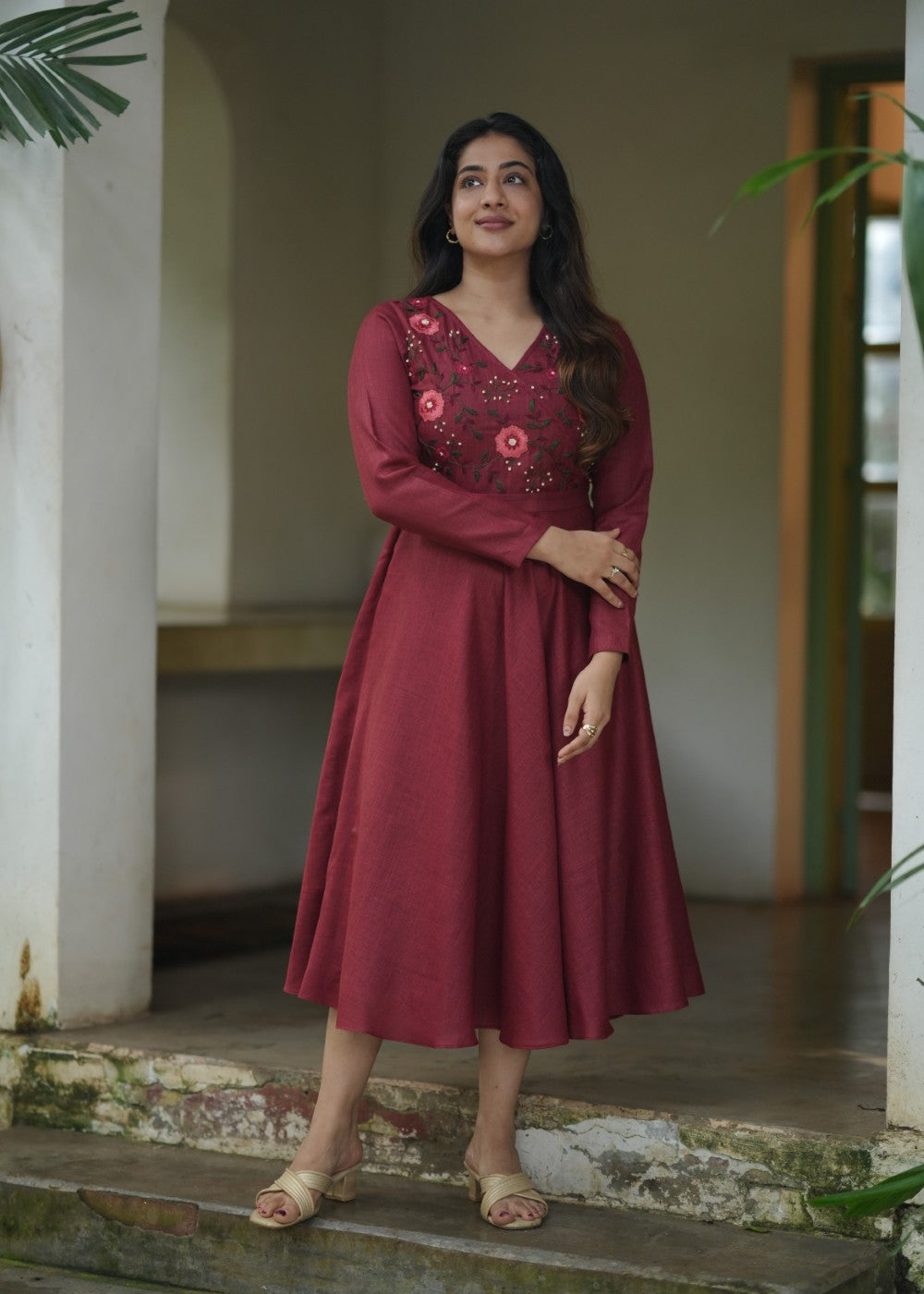 Linen Autumn Rose