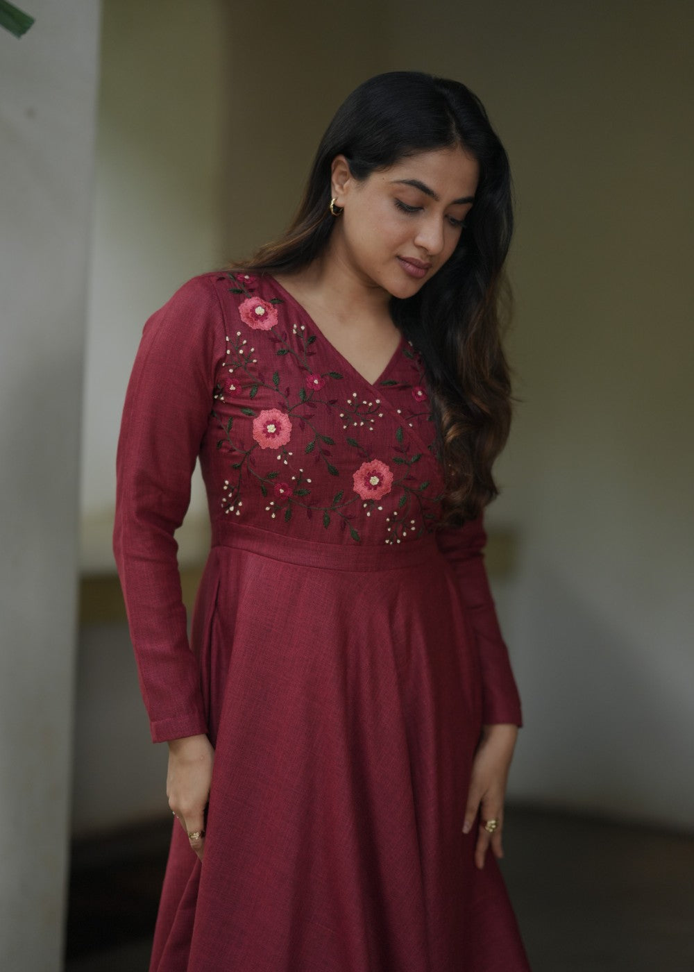 Linen Autumn Rose