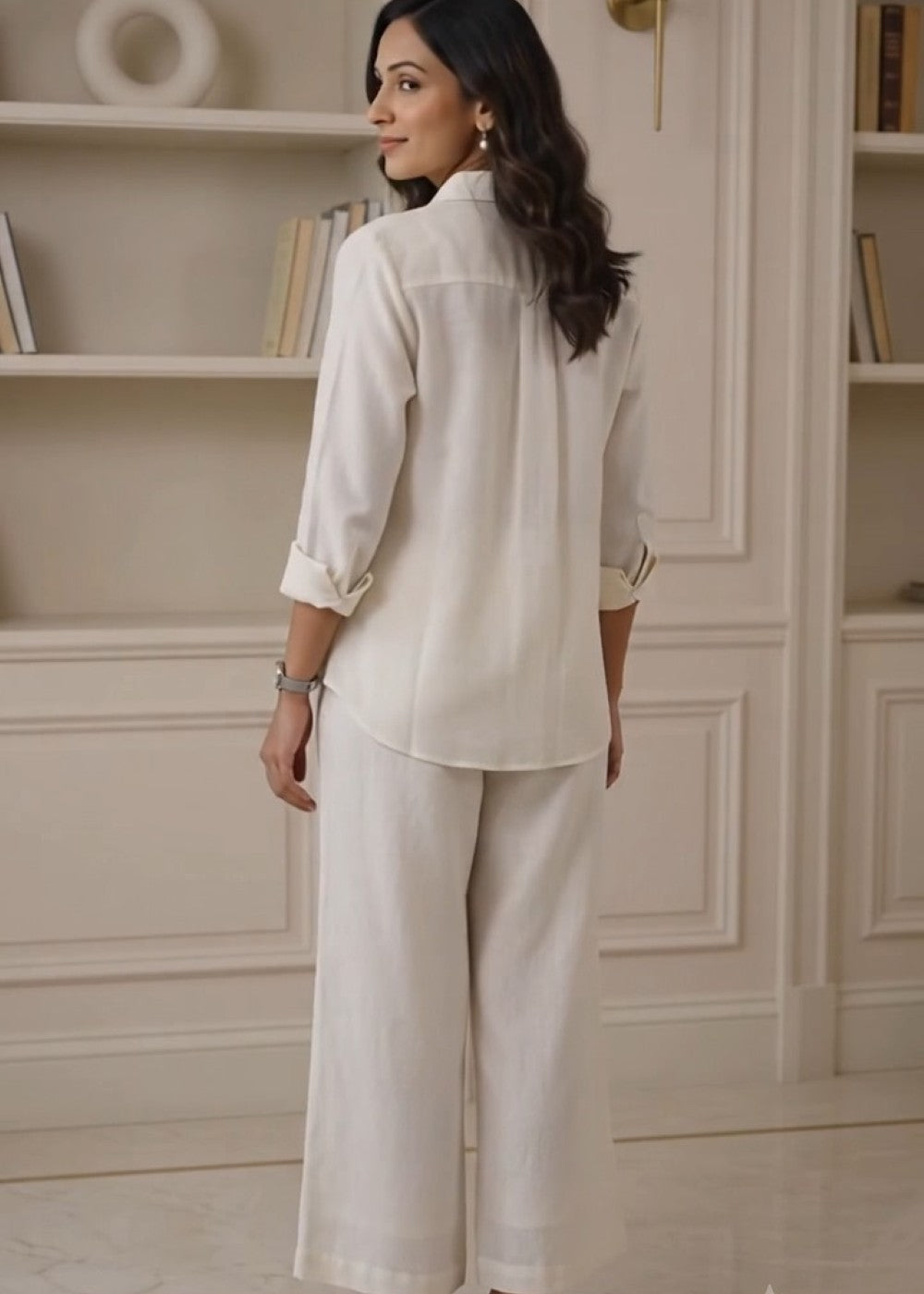 Ivory Bloom Linen Set
