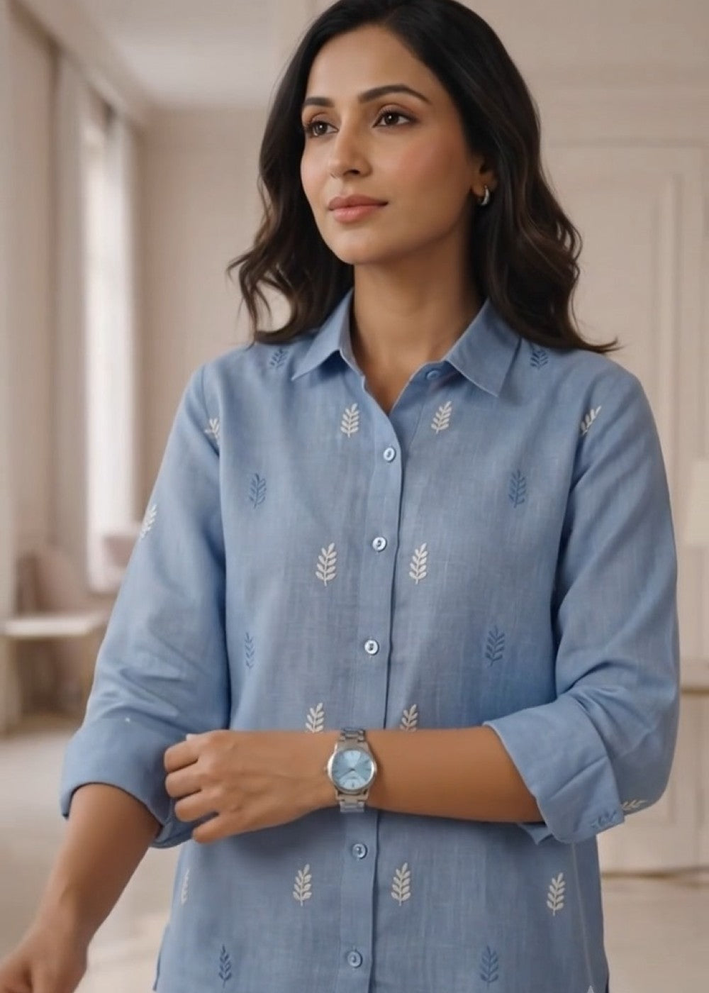 Linen Bluebell Shirt