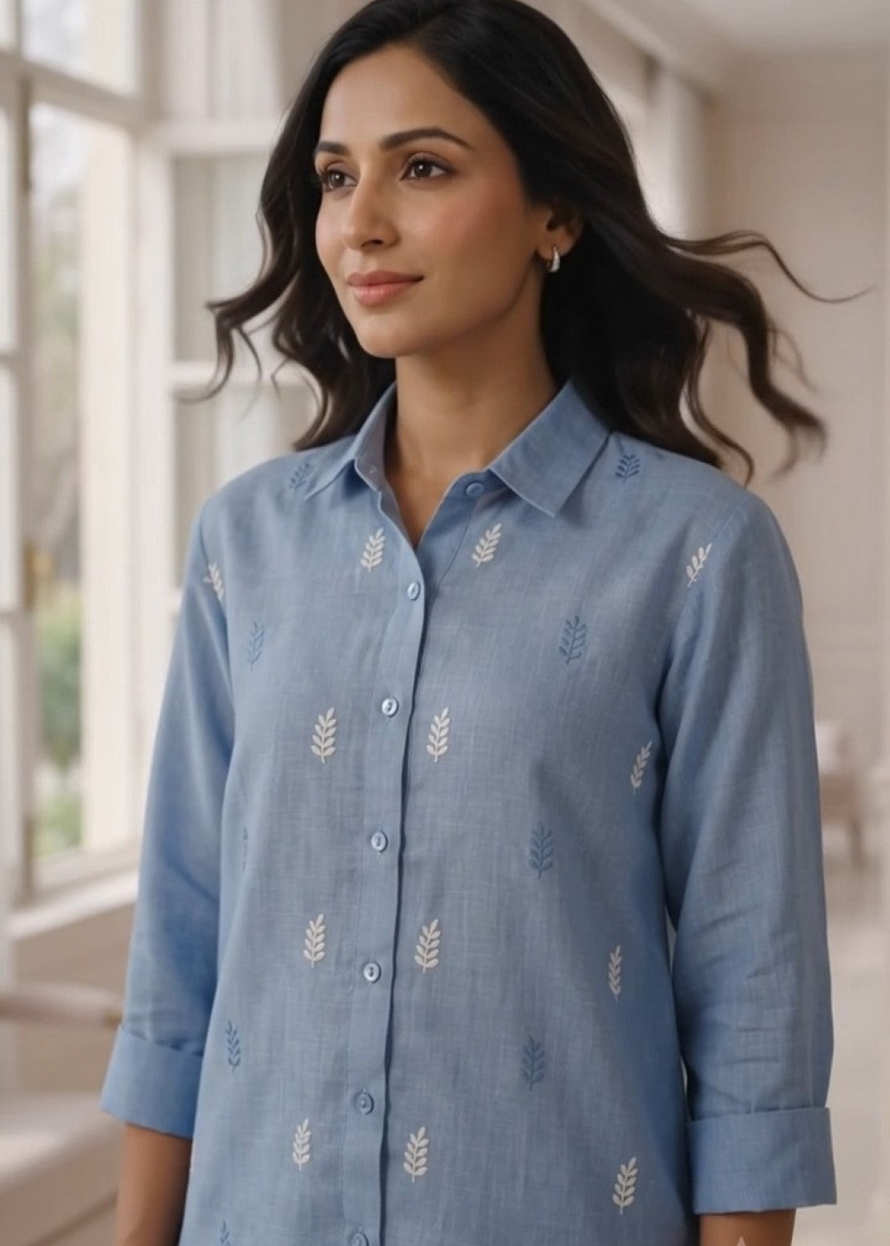 Linen Bluebell Shirt