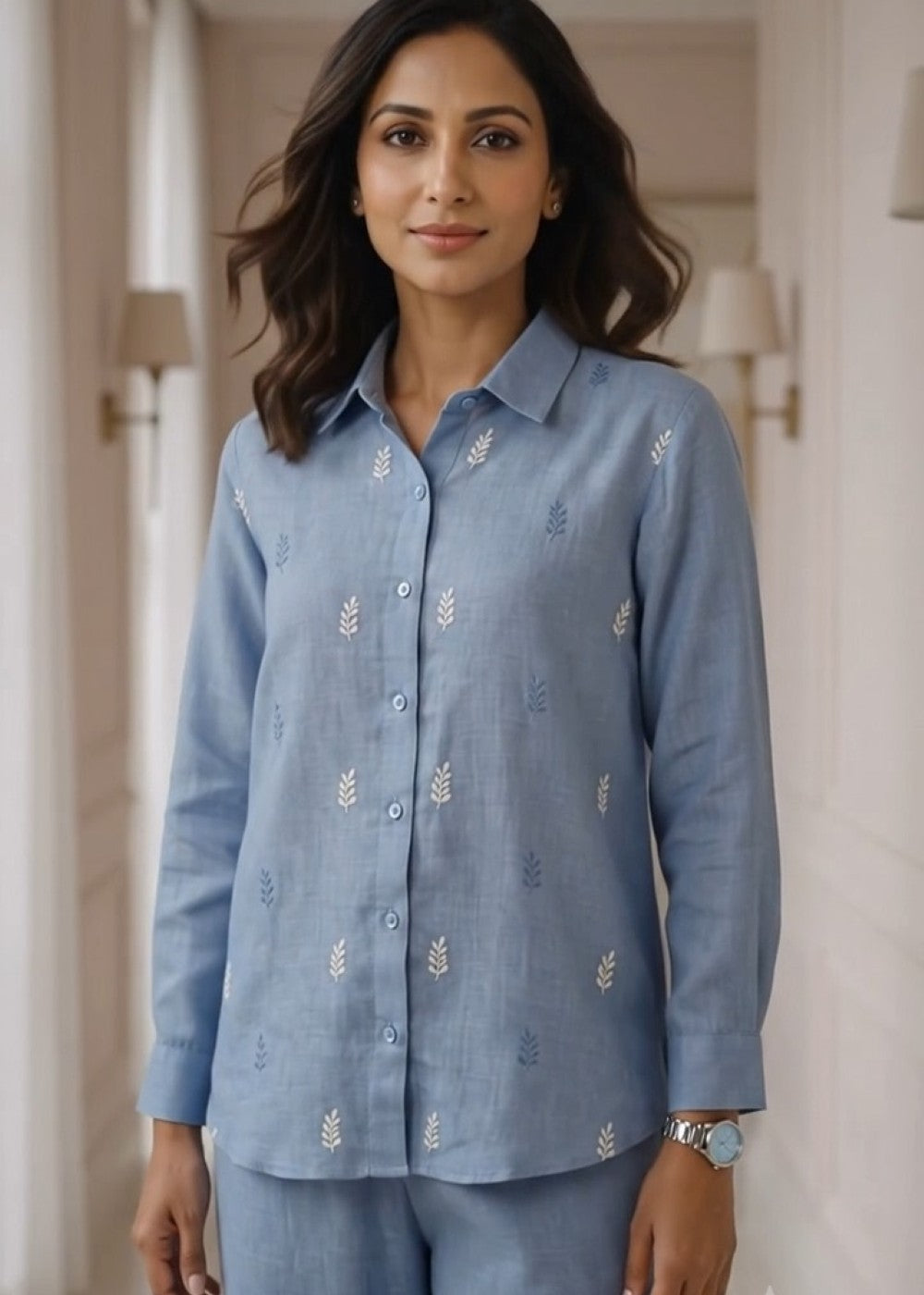 Linen Bluebell Shirt
