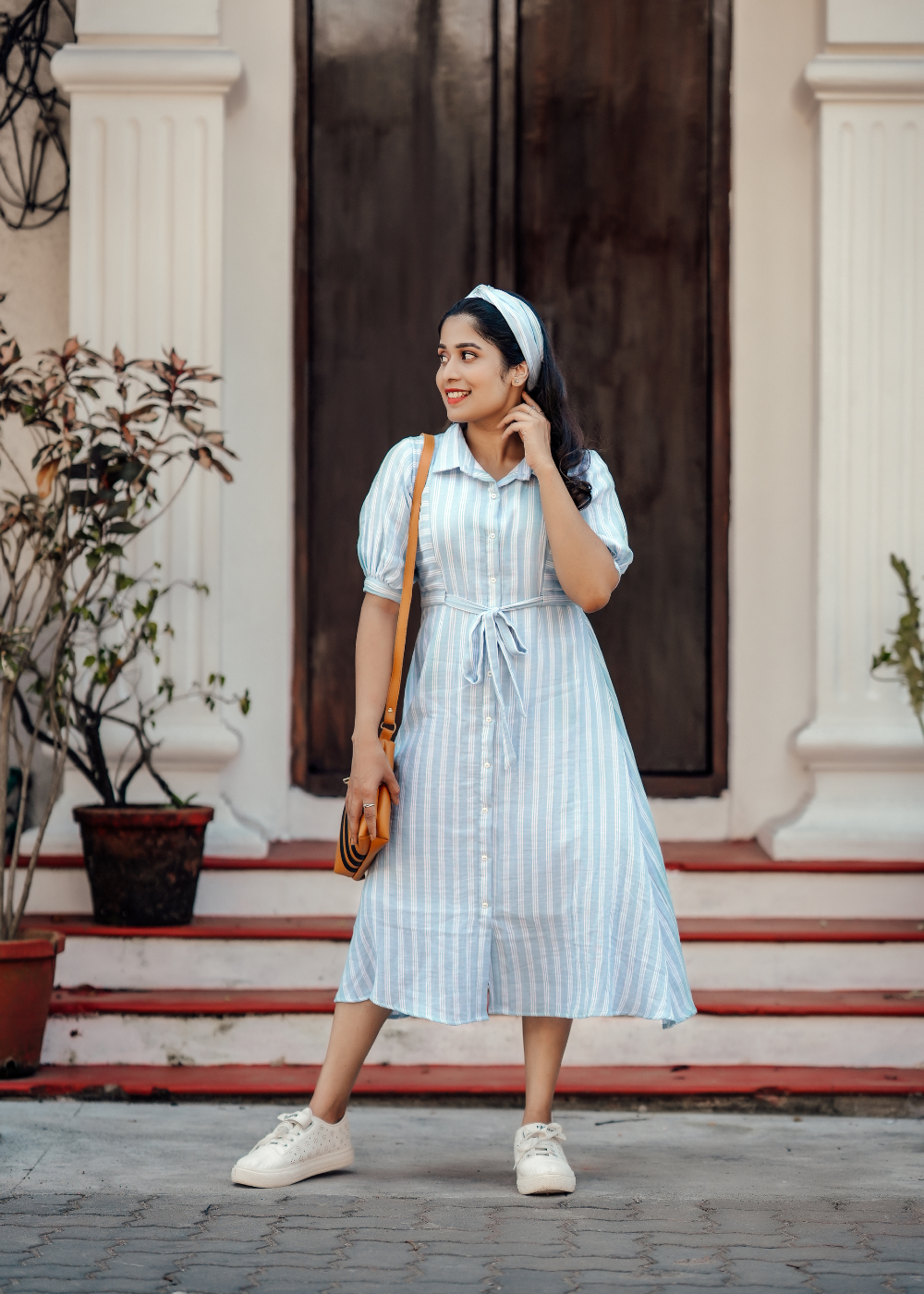 Striped Shirt Dress