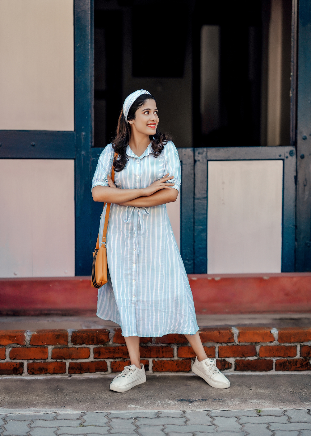 Striped Shirt Dress