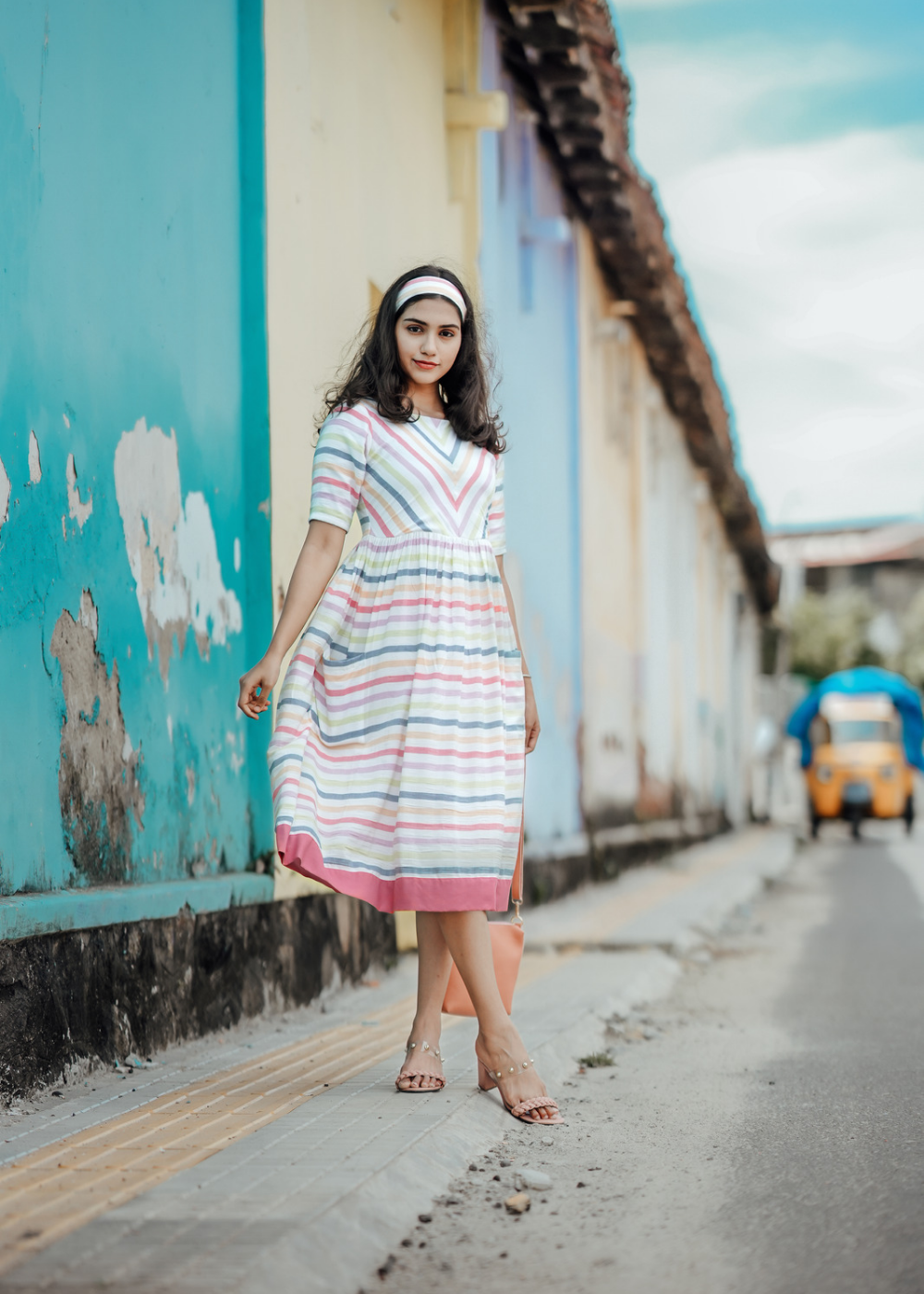 Pastel Striped Dress