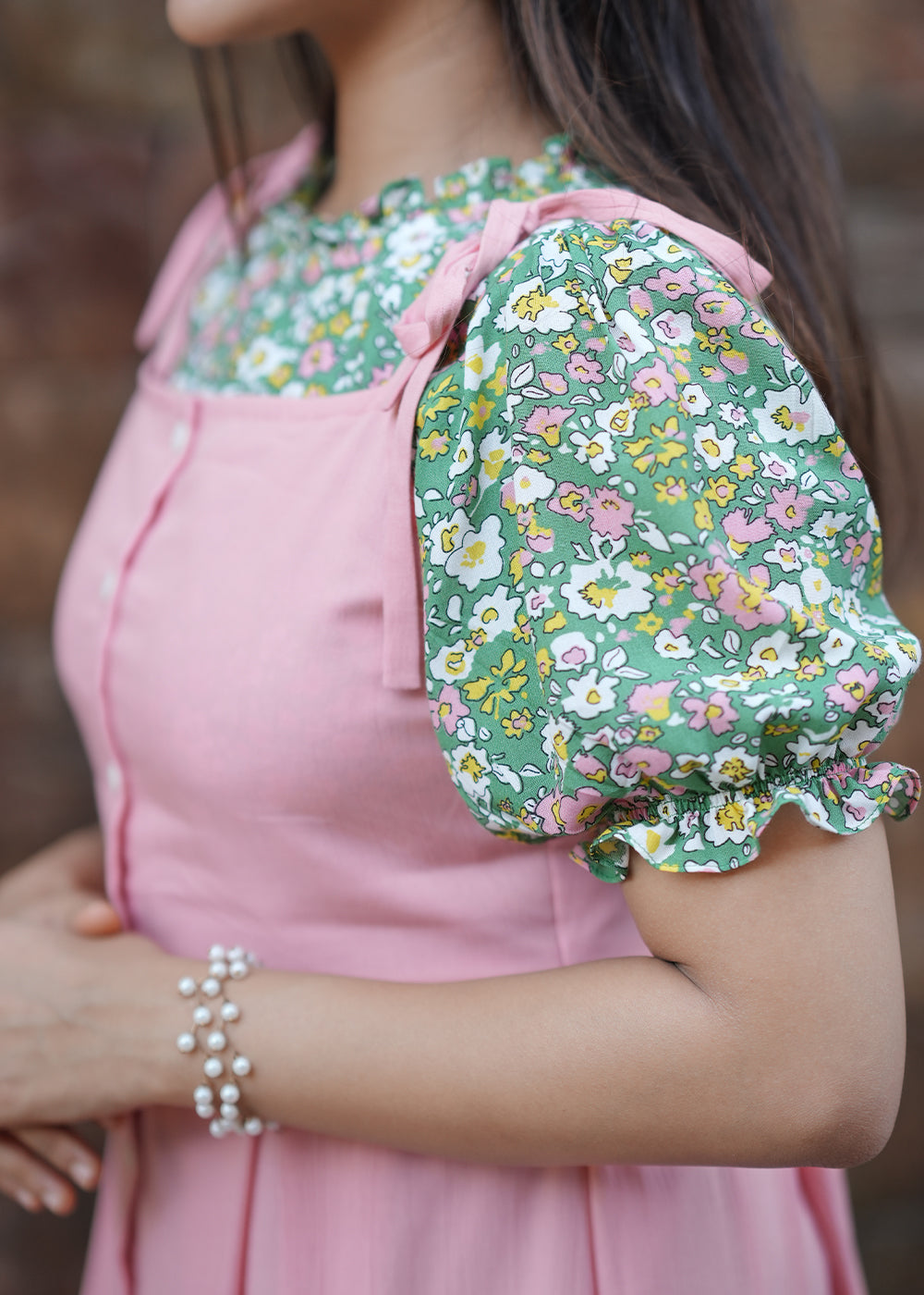 Cute floral pinafore