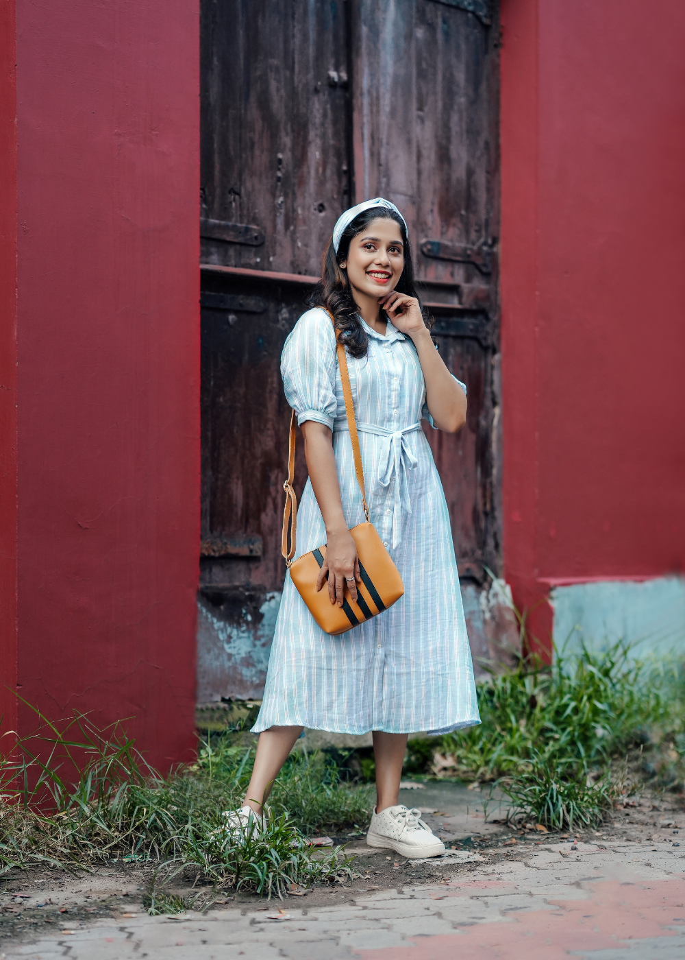 Striped Shirt Dress