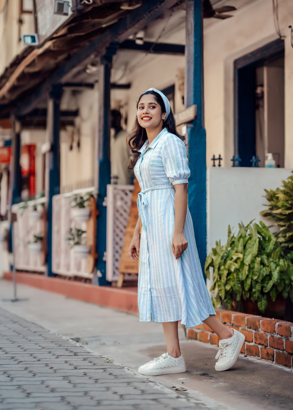 Striped Shirt Dress